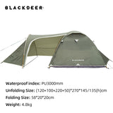 Outdoor Camping 4 Season Winter Skirt Tent Double Layer