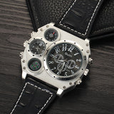 Military Wristwatch Mens Clock Compass
