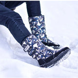 2023 Men Boots platform snow boots for men thick plush waterproof slip-resistant winter shoes Plus size 36 - 47
