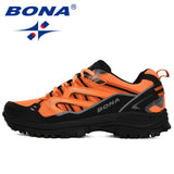 BONA Hiking Shoes Men Outdoor Trekking Shoes