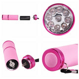 Biutee UV Light Lamp Mini 9 LED Flashlight