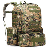 50L Tactical Backpack Military Waterproof Backpacks 4 in 1 Molle Sport Bags Outdoor Trekking Fishing Hiking Camping 3D Rucksack
