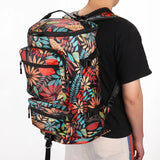 Large Capacity Waterproof Backpack Foldable Maple Leaf Pattern Backpacks Men Women Fitness Bag Outdoor Travel Handbags XM141