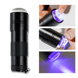 Biutee UV Light Lamp Mini 9 LED Flashlight