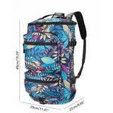 Large Capacity Waterproof Backpack Foldable Maple Leaf Pattern Backpacks Men Women Fitness Bag Outdoor Travel Handbags XM141