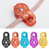 26KN Outdoor Caving Lifting Rock Climbing Fixed Rope Pulley