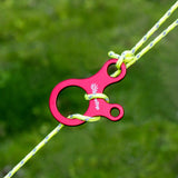 10pcs Quick Knot Tent Wind Rope Buckle 3 Hole Antislip