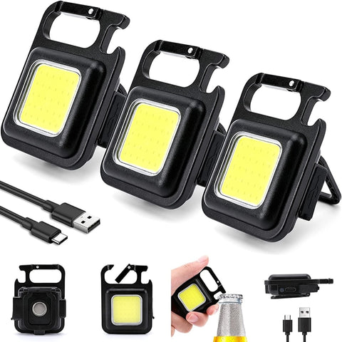 Portable Rechargeable LED Flashlight Longlasting Light 3-5 Hours